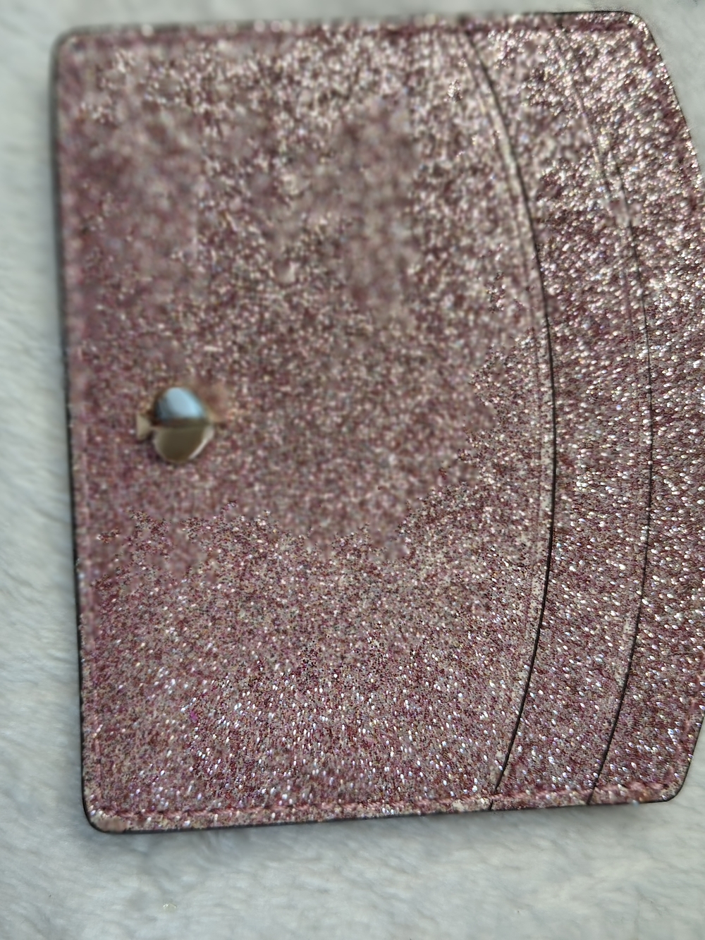 kate spade Glitter Card Holder in Pink